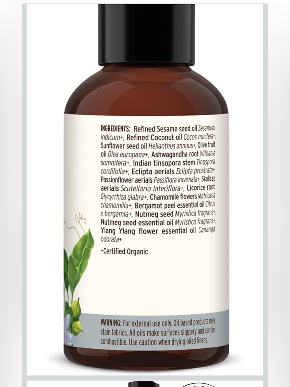 Organic Sleep Easy Oil Ayurvedic Sleep Body Oil Nontoxic NWT - Picture 3 of 12